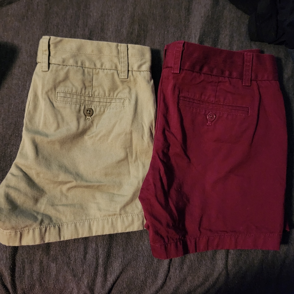 Lot of 2 J Crew Chino Shorts